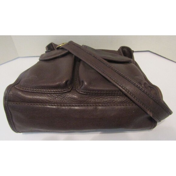 Fossil 1954 Vintage Shoulder Bag Brown Leather Purse Interior Exterior Pockets - Picture 7 of 10